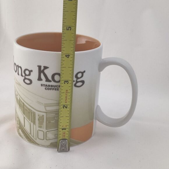 Starbucks Mug Hong Kong Vintage 2010 16 oz Orange Collector Series - Picture 9 of 11